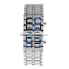 Digital Lava Style Blue LED Sports Faceless Watch For Women