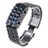 Digital Lava Style Blue LED Sports Faceless Watch For Women
