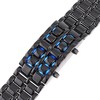 Digital Lava Style Blue LED Sports Faceless Watch For Women