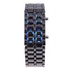 Digital Lava Style Blue LED Sports Faceless Watch For Women