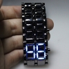 Digital Lava Style Blue LED Sports Faceless Watch For Women